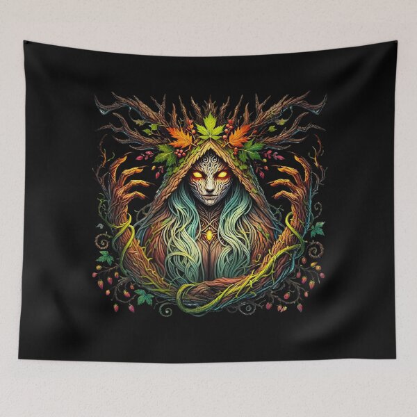 Item preview, Autumn Wraith – Gothic Forest Spirit designed and sold by TheInkRaven.