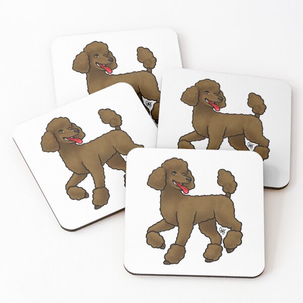 Item preview, Dog - Standard Poodle - Miami Chocolate designed and sold by Jennifer Stolzer.