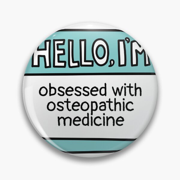 Item preview, Funny Osteopathic Medicine Name Tag designed and sold by MaryAller.