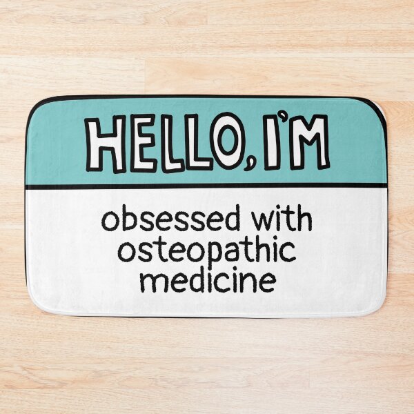 Item preview, Funny Osteopathic Medicine Name Tag designed and sold by MaryAller.
