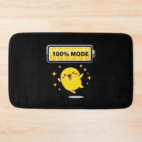 Item preview, 100% Mode Activated | Cute Energy Battery Character designed and sold by AkuaEra.