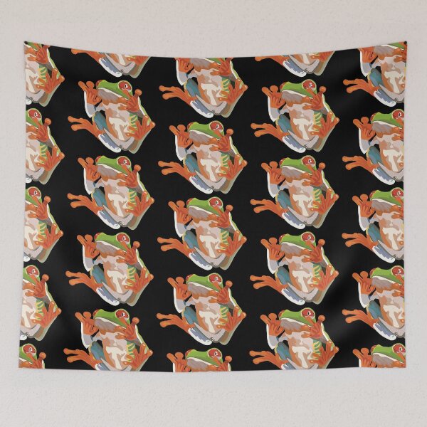 Item preview, Red-Eyed Tree Frog Illustration designed and sold by PrettylittlepastelUk.