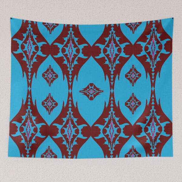 Item preview, Wings of Harmony – Blue Flow of Unity designed and sold by OIL Pattern Design .