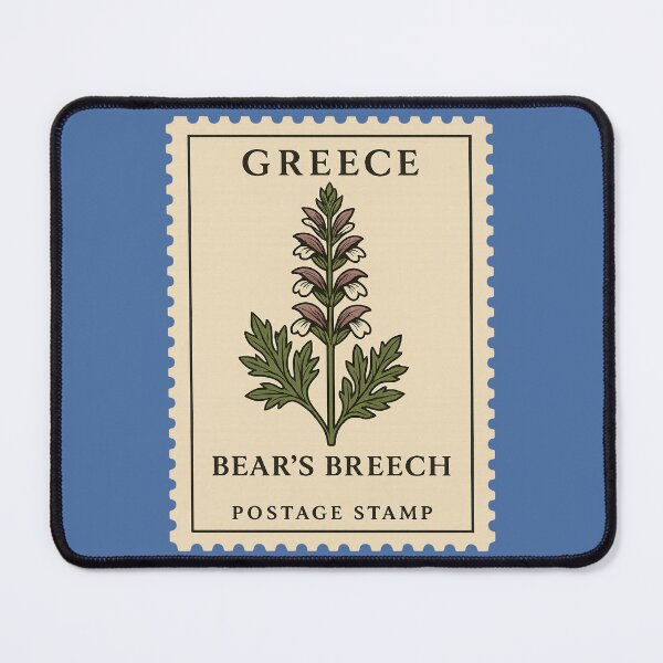 Item preview, Greece Bear’s Breech — Vintage Botanical Postage Stamp designed and sold by Planthem.