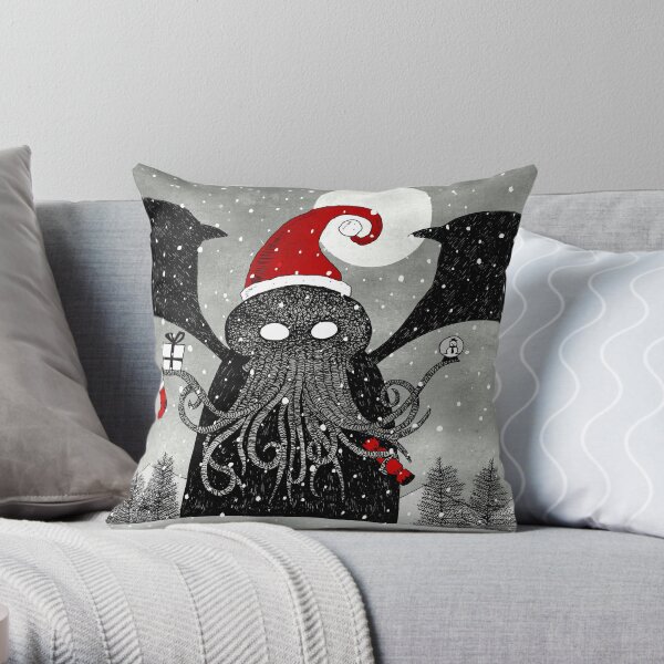 A Cthulhu Christmas Throw Pillow