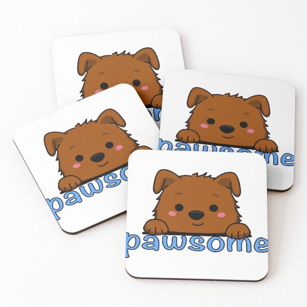 Item preview, Pawsome cute dog with good vibes designed and sold by Lumiere-Art.