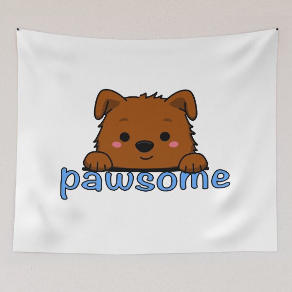 Item preview, Pawsome cute dog with good vibes designed and sold by Lumiere-Art.