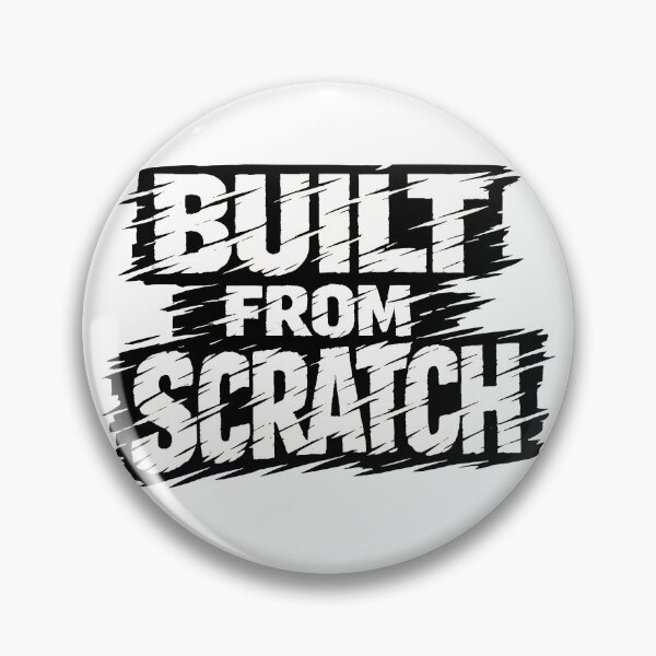 Item preview, Built From Scratch Bold Typography Design designed and sold by TeeTimeTreasure.