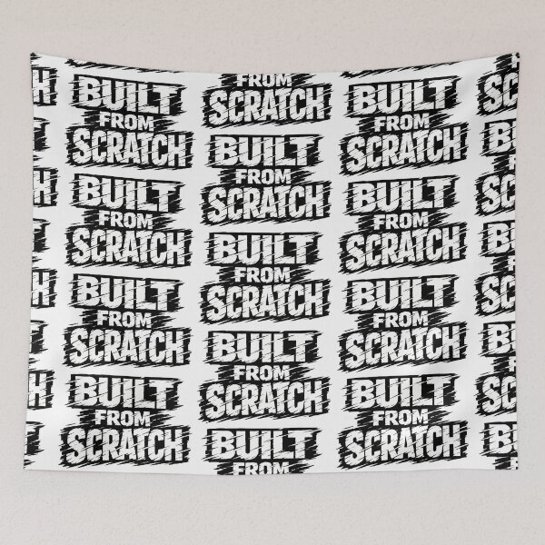 Item preview, Built From Scratch Bold Typography Design designed and sold by TeeTimeTreasure.