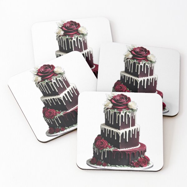 Item preview, Blood Red Velvet Wedding Cake without Background designed and sold by SeaJayEmmm.
