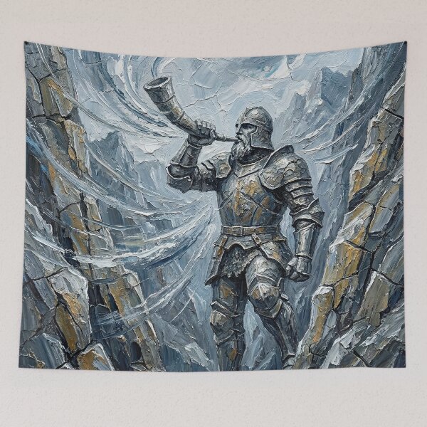 Item preview, The Song of Roland – Last Stand | Textured Painterly Epic Illustration designed and sold by SavinMercantile.