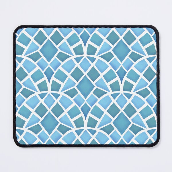 Item preview, Mosaic Pastel Blue Turquoise Water designed and sold by EnridasDesign.