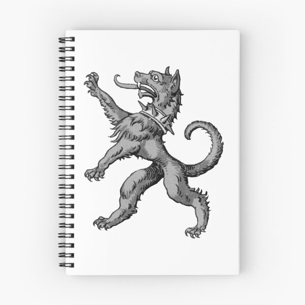 Item preview, Medieval Hound Illustration, Heraldic Drawing designed and sold by HawthorneFlame.