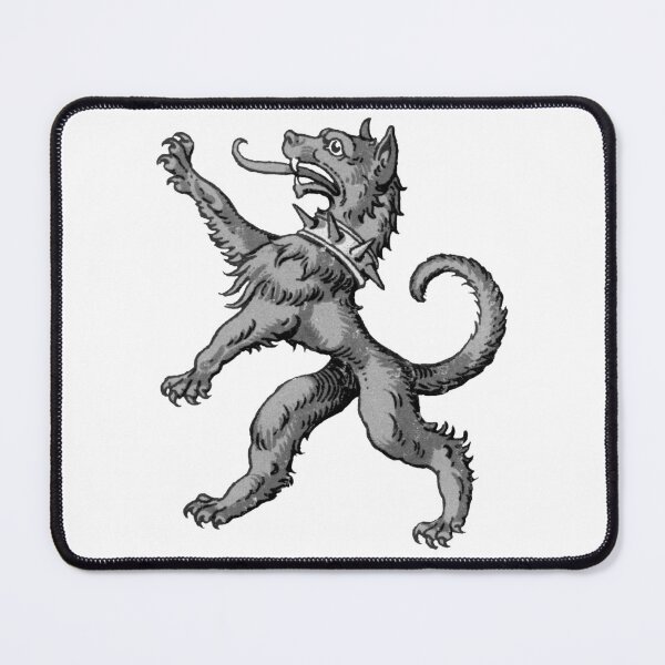Item preview, Medieval Hound Illustration, Heraldic Drawing designed and sold by HawthorneFlame.