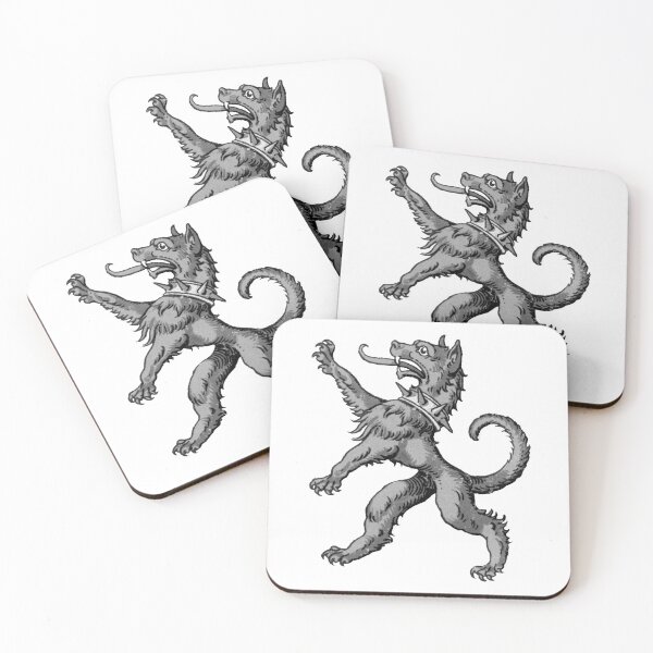 Item preview, Medieval Hound Illustration, Heraldic Drawing designed and sold by HawthorneFlame.