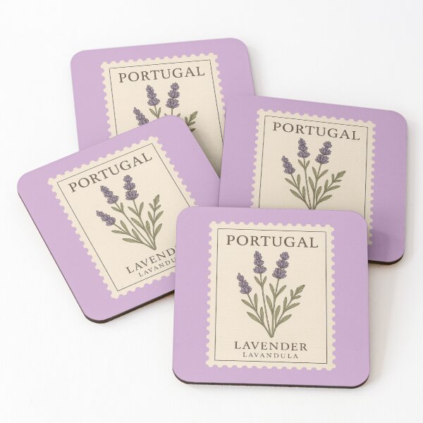 Item preview, Portugal Lavender — Vintage Botanical Postage Stamp designed and sold by Planthem.