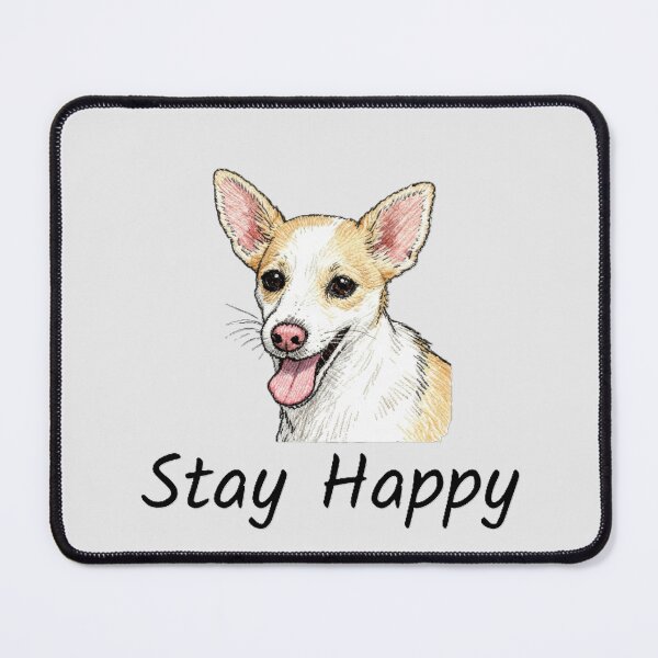 Item preview, Stay Happy - Copper the Smiling Dog - Joyful Pet Art designed and sold by CopperTrotter.