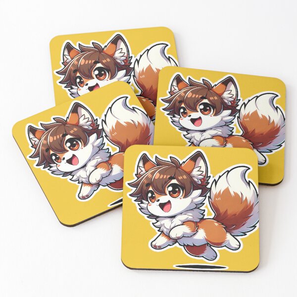 Item preview, Cute Anime Fox Chibi Character designed and sold by BloomVera.