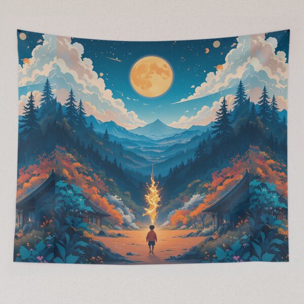 Item preview, Love Whimsical Wonders Exploring Nature Childhood Adventures designed and sold by ART ATTACK ZONE.