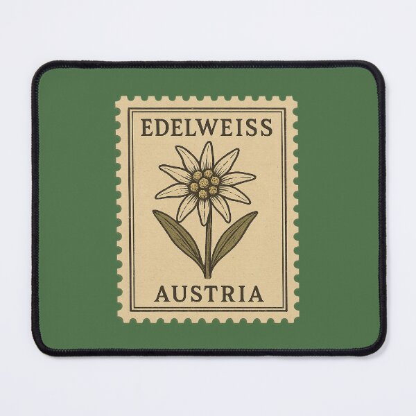 Item preview, Austria Edelweiss — Vintage Alpine Postage Stamp designed and sold by Planthem.