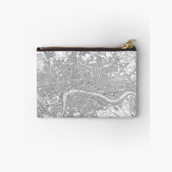 Item preview, London 1851 map black white vintage London England engraving  designed and sold by hollycooper.