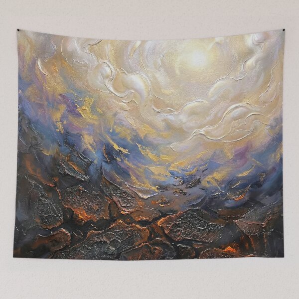 Item preview, The Divine Comedy – Inferno to Paradise | Textured Painterly Epic Illustration designed and sold by SavinMercantile.