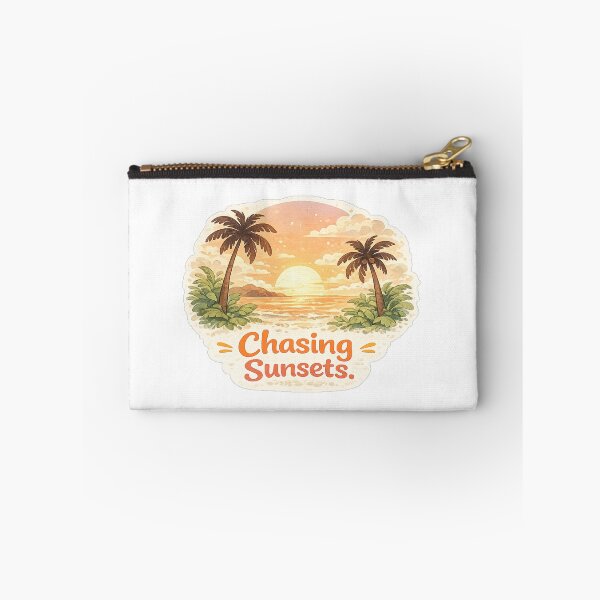 Item preview, Chasing Sunsets | Tropical Beach Sunset Art designed and sold by Wander Vibes.