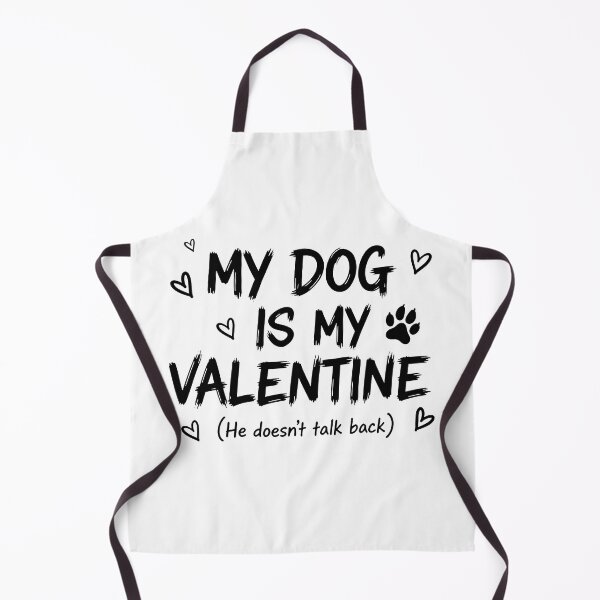 Item preview, My Dog Is My Valentine Funny Hand Drawn Pet Lover designed and sold by GrafTeesLab.