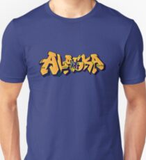 Alaska License Plate (Alaska Flag) by Graffiti Muscle Unisex T-Shirt