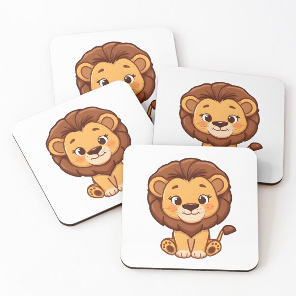 Item preview, Cute Cartoon Lion Sticker | Adorable Lion Art designed and sold by Teewave-Ashish.