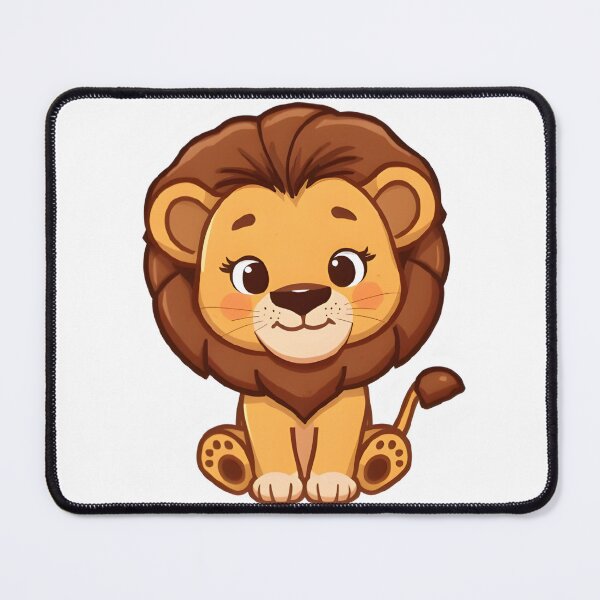 Item preview, Cute Cartoon Lion Sticker | Adorable Lion Art designed and sold by Teewave-Ashish.