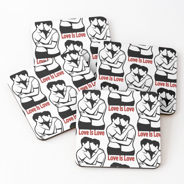 Item preview, Love Is Love Embrace Silhouette designed and sold by ArtEmotionsImages.