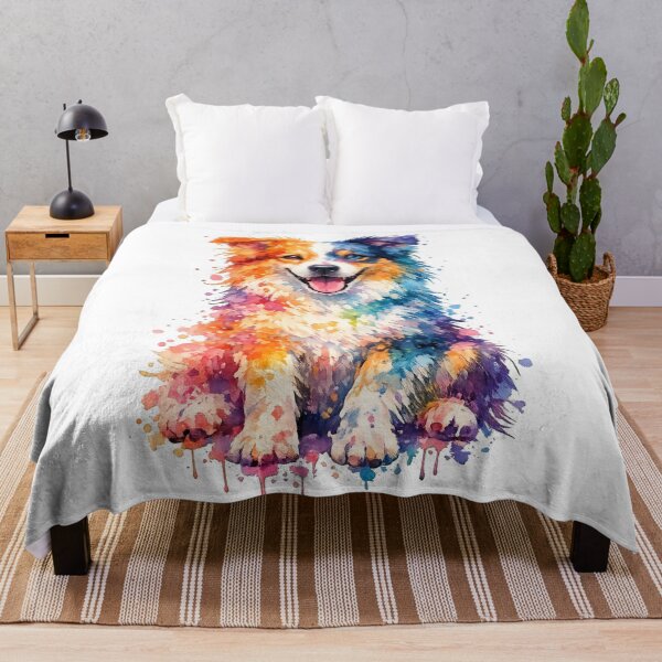 Item preview, Colorful Watercolor Dog Portrait designed and sold by Clickcreations.