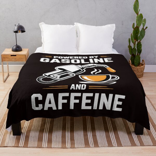 Item preview, Powered by Gasoline and Caffeine – Auto Mechanic Humor Design designed and sold by Redgiant87x.