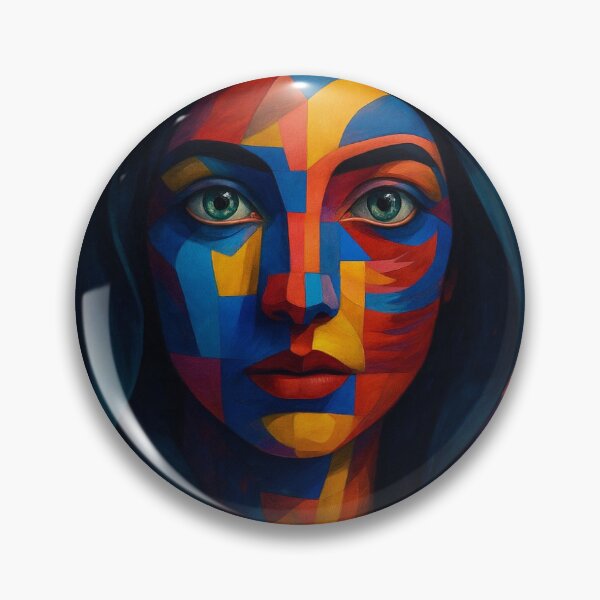 Item preview, Cubist Portrait at twilight designed and sold by ARTGENERATESART.