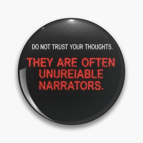 Item preview, Unreliable Narrators Quote | Dark Psychological Philosophy Art designed and sold by Dariusz.K.