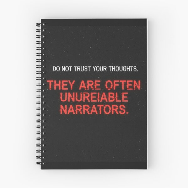 Item preview, Unreliable Narrators Quote | Dark Psychological Philosophy Art designed and sold by Dariusz.K.