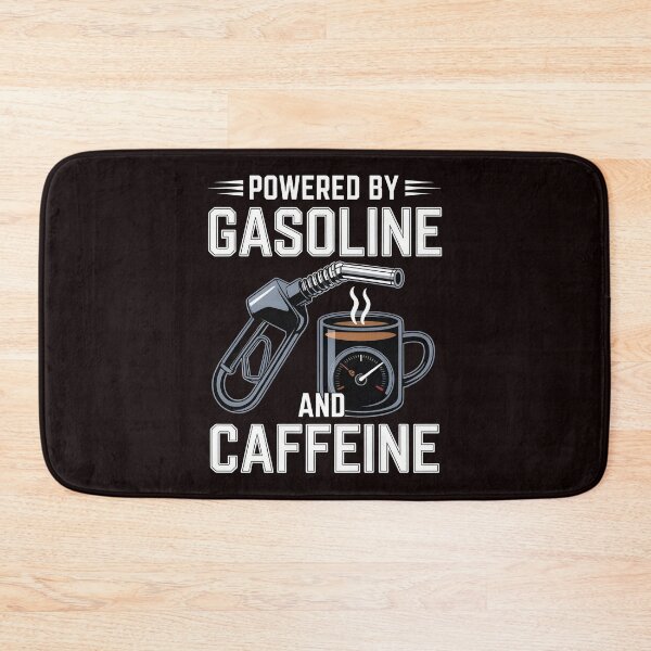 Item preview, Powered by Gasoline and Caffeine – Car Mechanic Funny Quote designed and sold by Redgiant87x.