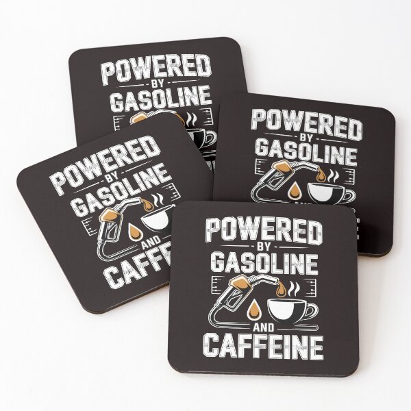 Item preview, Powered by Gasoline and Caffeine – Engineer & Mechanic Humor designed and sold by Redgiant87x.