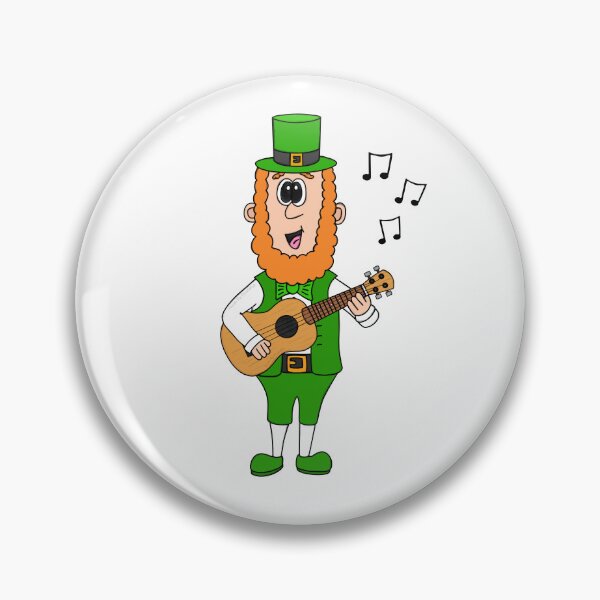 Item preview, Leprechaun Playing Ukulele, St Patrick's Day Irish Music Funny designed and sold by doodlerob.