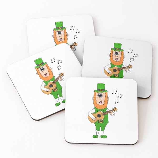 Item preview, Leprechaun Playing Ukulele, St Patrick's Day Irish Music Funny designed and sold by doodlerob.