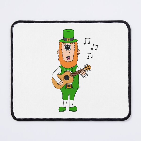 Item preview, Leprechaun Playing Ukulele, St Patrick's Day Irish Music Funny designed and sold by doodlerob.