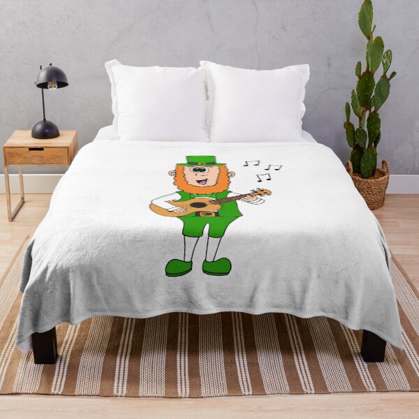Item preview, Leprechaun Playing Ukulele, St Patrick's Day Irish Music Funny designed and sold by doodlerob.