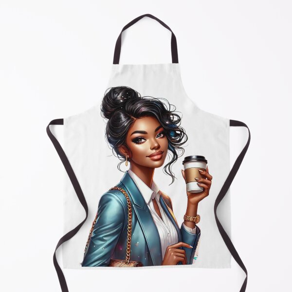 Aperçu de l'œuvre Illustration numérique élégante d'une femme noire sous forme de café | Beauté afro créée et vendue par Lulunza.