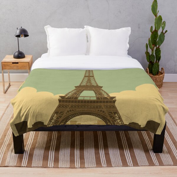 Item preview, Vintage Paris Tourism Travel Poster designed and sold by Stripe Wall Studio.