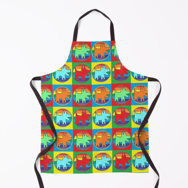 Item preview, Rainbow Pop Art Dog 12345678 designed and sold by LowEndGraphics.