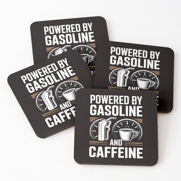 Item preview, Powered by Gasoline and Caffeine – Mechanic Life Humor Design designed and sold by Redgiant87x.