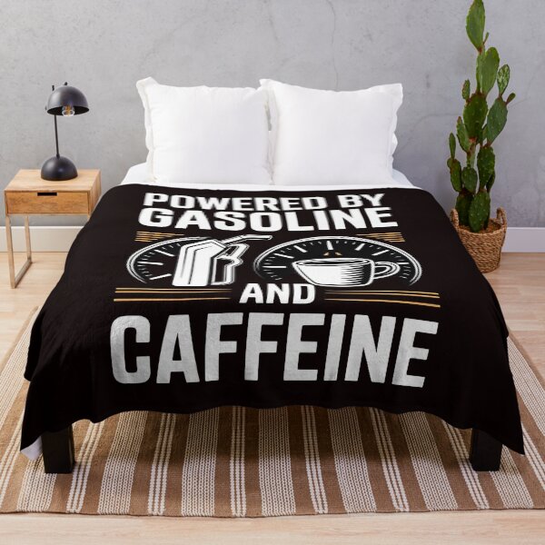 Item preview, Powered by Gasoline and Caffeine – Mechanic Life Humor Design designed and sold by Redgiant87x.