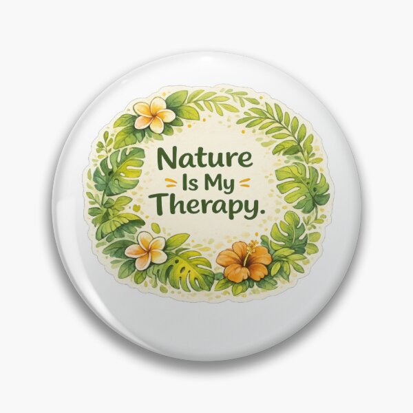 Item preview, Nature Is My Therapy | Botanical Wellness Art designed and sold by Wander Vibes.