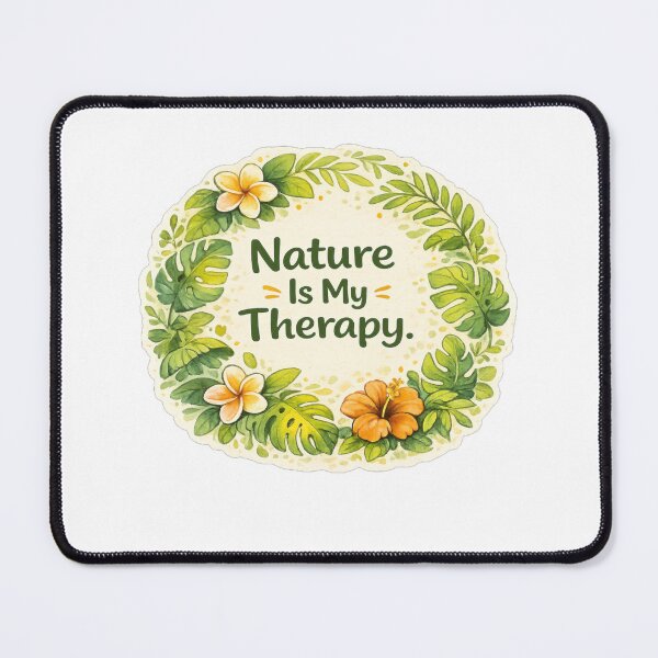 Item preview, Nature Is My Therapy | Botanical Wellness Art designed and sold by Wander Vibes.